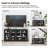 62"×31"×16" Wood Sideboard Cabinet with Adjustable Shelves with Glass Doors-1769691358