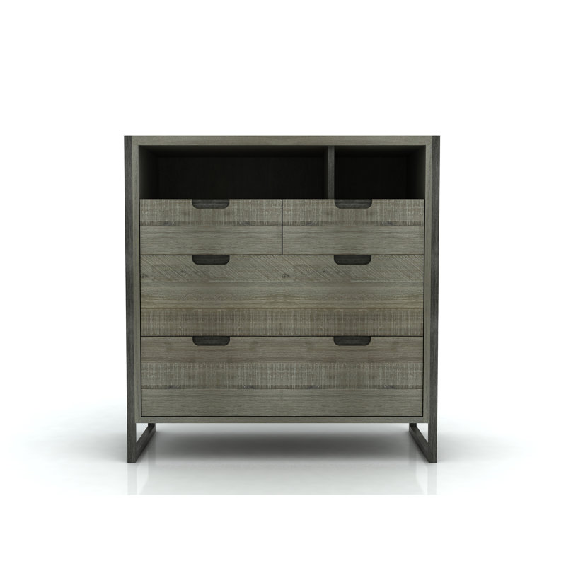 Braedon Solid Wood 100 cm W Chest of 4 Drawers