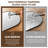 Arched Aluminum Frame Vanity Mirror for Bedroom Dresser, Entryway, Living Room-1640758738