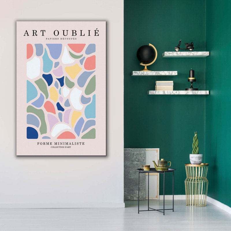 «Pastel Terrazzo» par Design Fabrikken, art mural sur toile, H 60 po x l 40 po x P 1,5 po