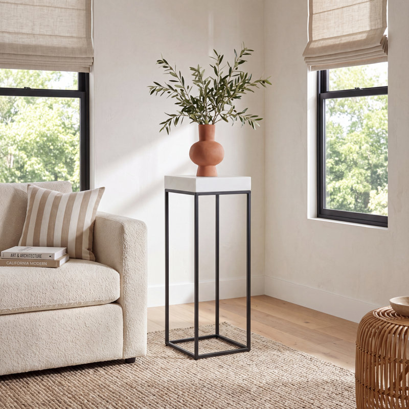Lily Square Pedestal Plant Stand