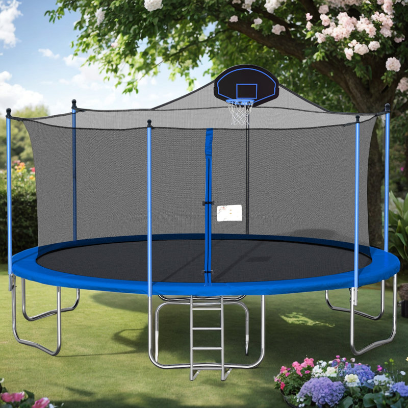 VAMOP Backyard Trampoline with Safety Enclosure