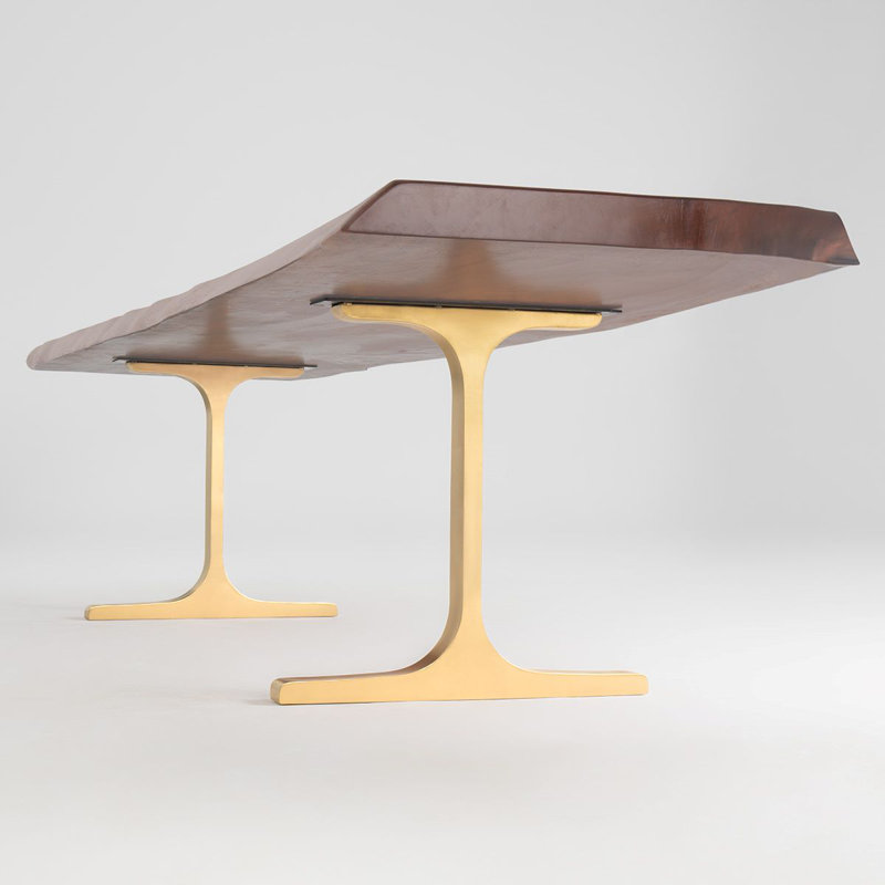 Pieds de table de salle à manger, H 28,5 po x L 27,5 po x l 2,4 po 