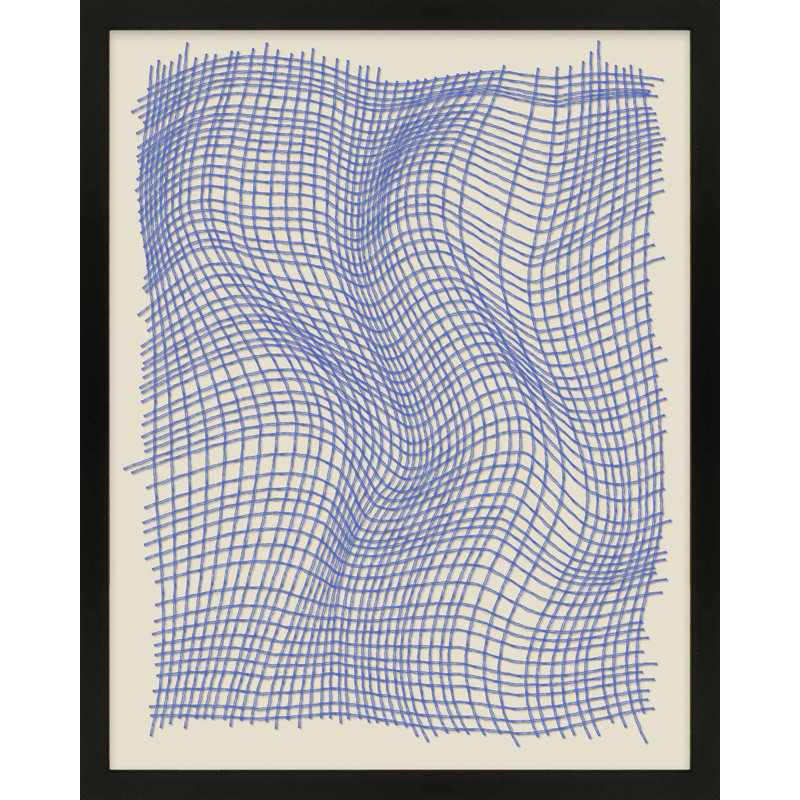 Netting 3 Print by Jacques Pilon, Black Single Structure Framed Paper, 25" H x 20" W x 1.25" D