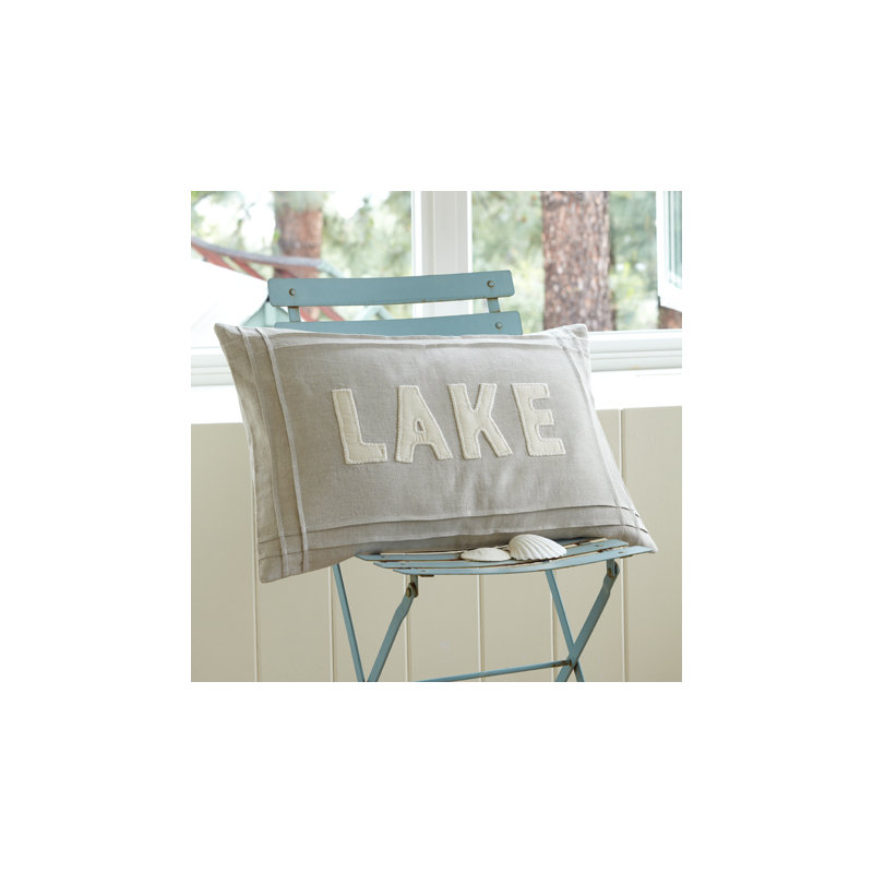 Natural Lake Linen Lumbar Pillow