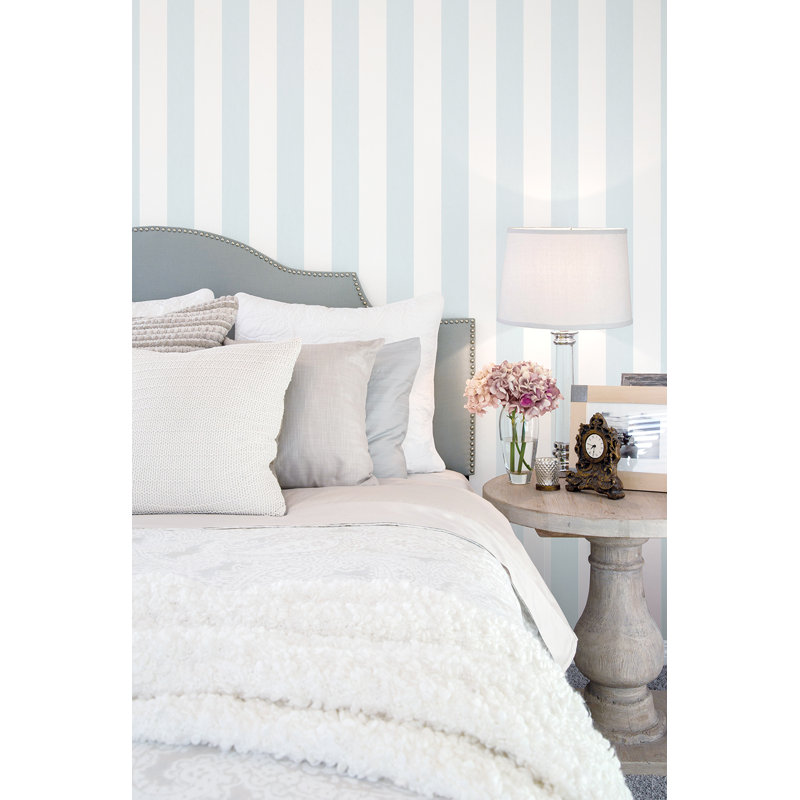 Angelo 10m x 53cm Matte Wallpaper Roll, Blue/White