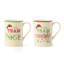 Naughty & Nice Mugs, Set of 2