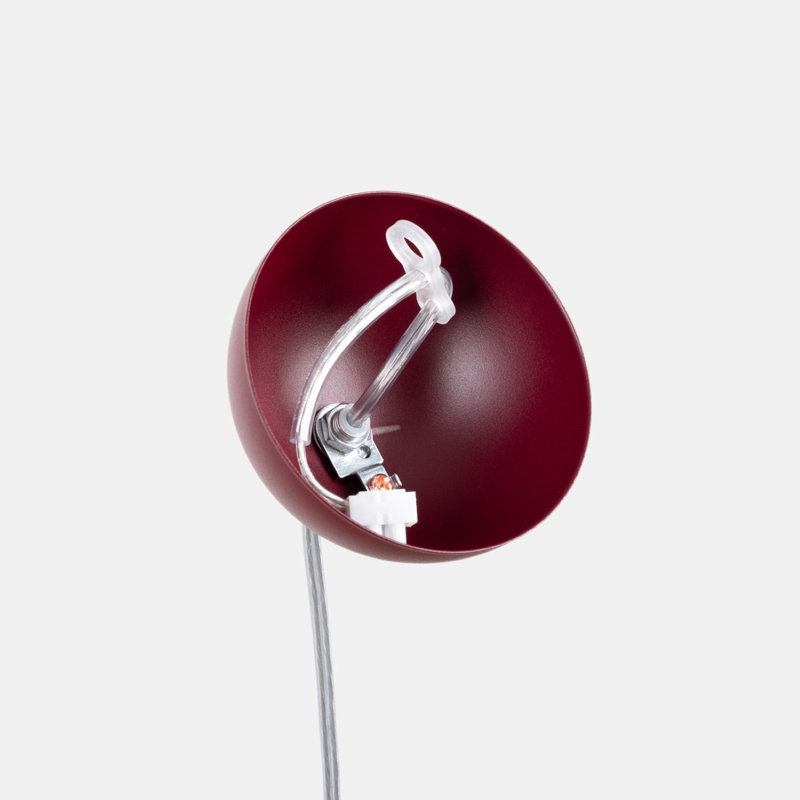 Pendant lamp UGO 20 white, 20x20x110 cm, Burgundy