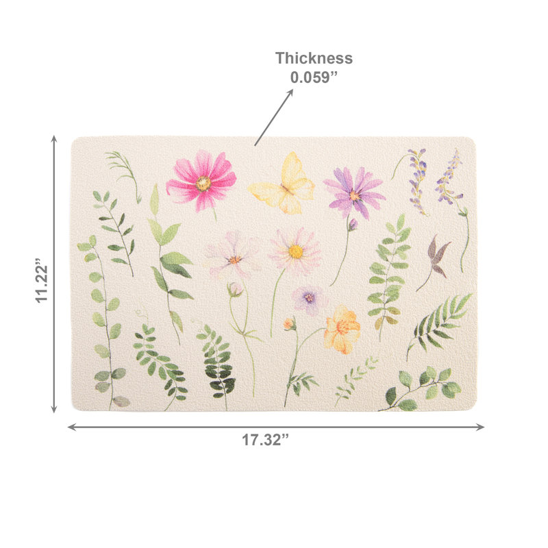 Napperon floral Eva - ensemble de 12