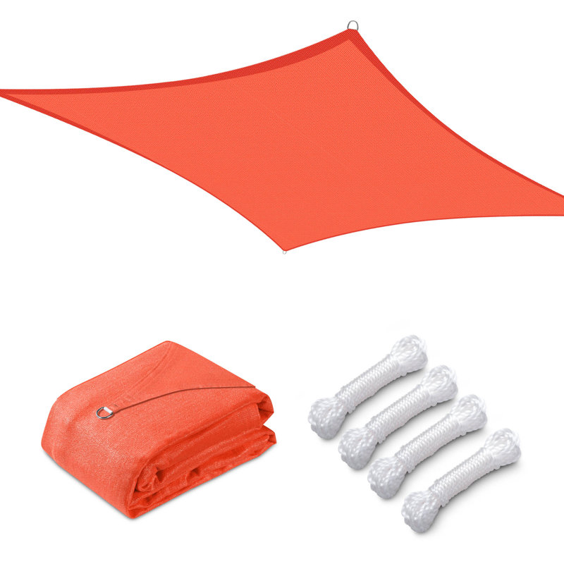 Watermelon Red 12x12ft UV Block Square Sun Shade Sail Canopy