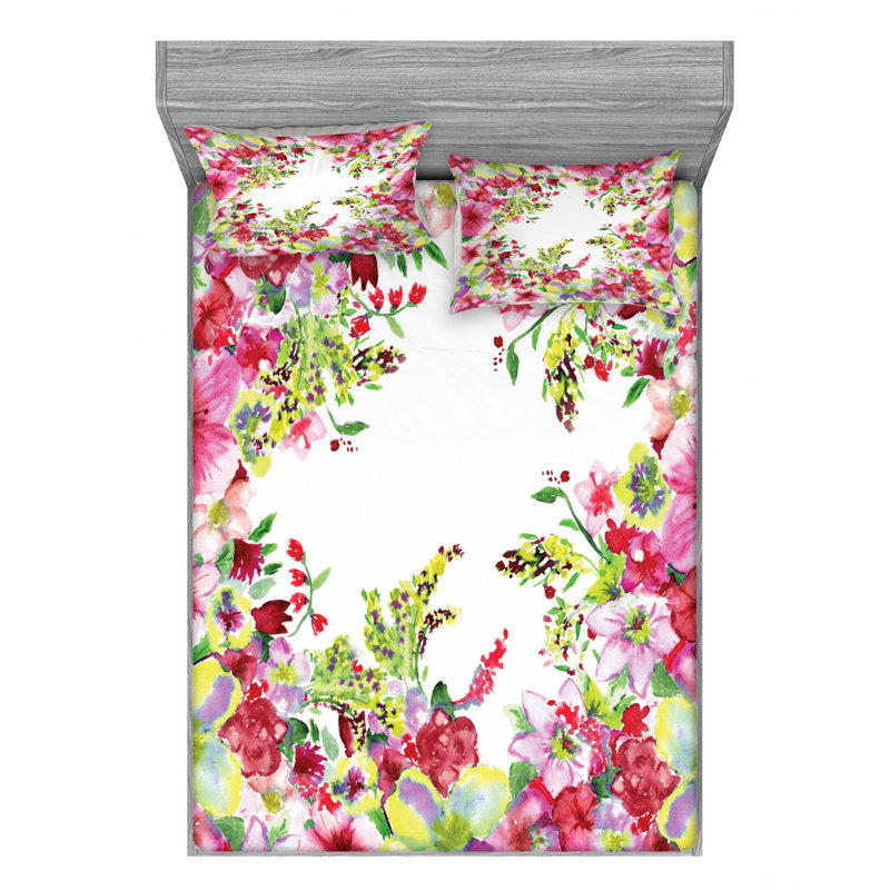 Microfiber Sheet Set, Full Sheet Set with Fitted Sheet