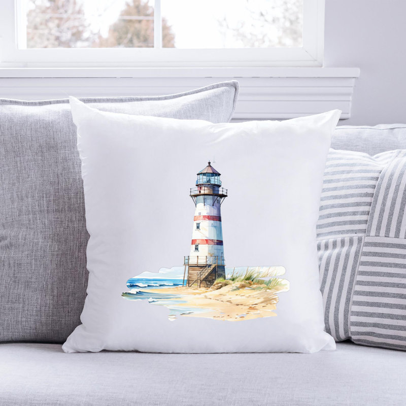 Nautical Sea Life_38 - Coussin décoratif inclus, H 20 po x l 20 po