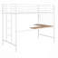 Lit mezzanine simple en métal avec bureau et grille en métal