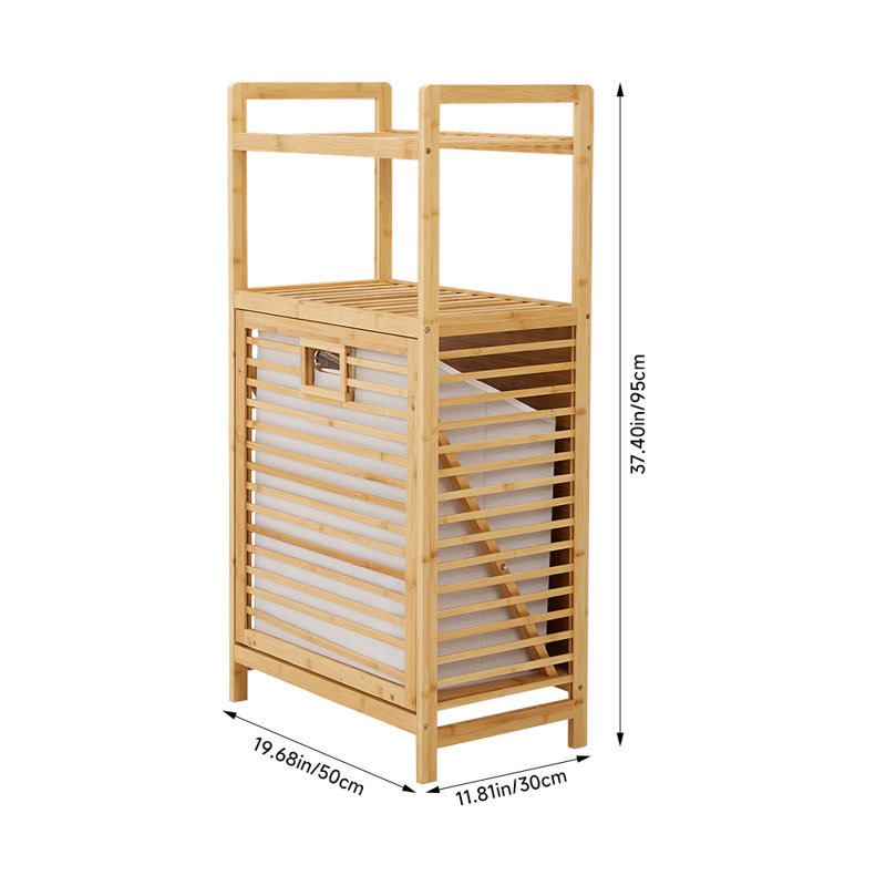 Ruthilde Bamboo Laundry Room Organizer