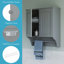 RiverRidge Ashland Two-Door Bathroom and Laundry Wall Mount Storage Medicine Cabinet with Towel Bar-26618195
