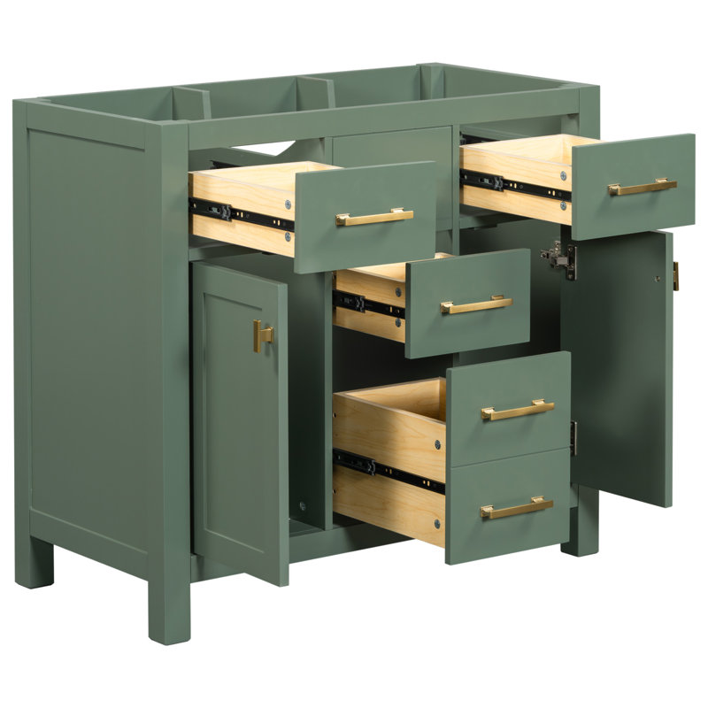 Base de meuble-lavabo simple 35,51 po seulement, Vert
