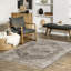 Tapis oriental / persan Harriet pour le salon, la chambre et la cuisine, gris foncé / multicolore-1201097884