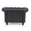 Luxueux fauteuil d'appoint en similicuir avec des pieds robustes en bouleau et un design élégant pour le confort et le style-987784955