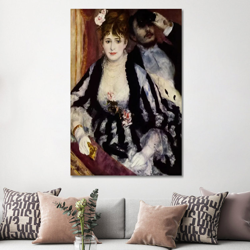 The Theatre Box (La Loge) by Pierre-Auguste Renoir - Wrapped Canvas Painting, 152.5 cm H x 101.5 cm W