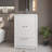 White Bathroom Vanity With 2-Door Design And Sink, 17.8 Inches Deep, Fits Different Styles