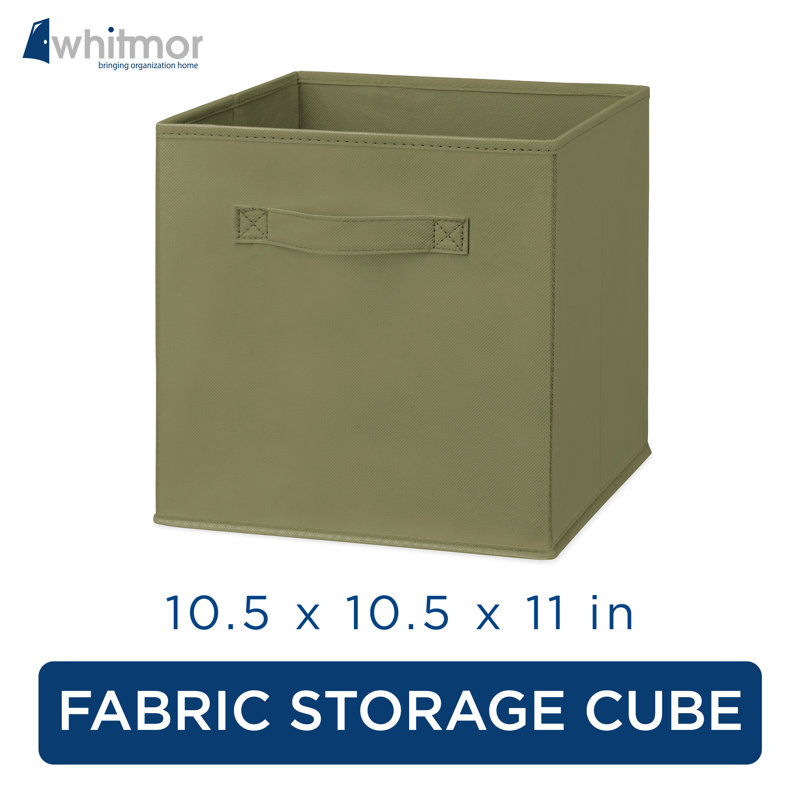 Whitmor Clip & Cube™ Fabric Bin, Sage