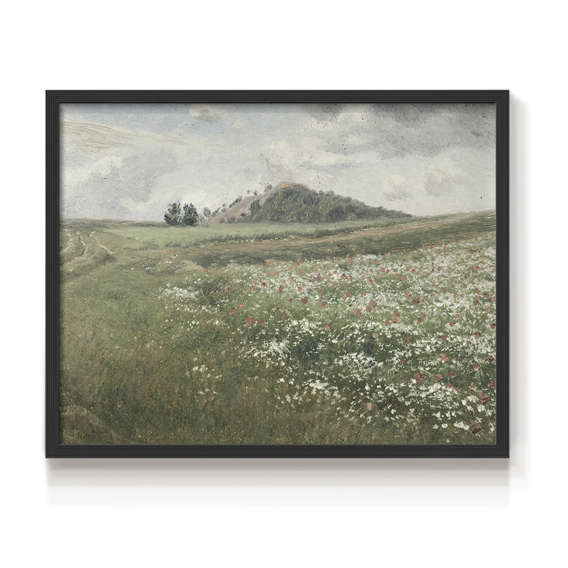 Paysages rétro-Dxx - reproduction encadrée, H 16 po x l 20 po, Noir