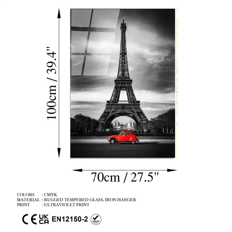 Boze Wall Decor on Tempered Glass
