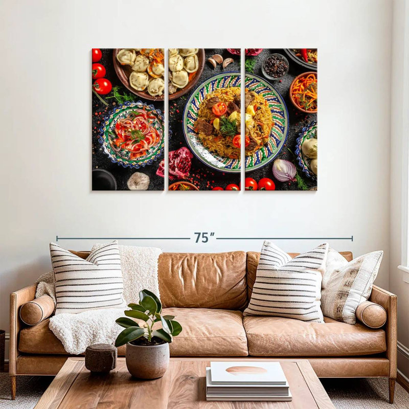 Uzbek New Year Food, 36" H x 57" W