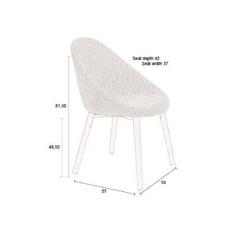 Dining Chair Upholstered Dining Chair, Beige