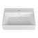 Logmey 16.5'' Ceramic Rectangular Bathroom Sink with Overflow