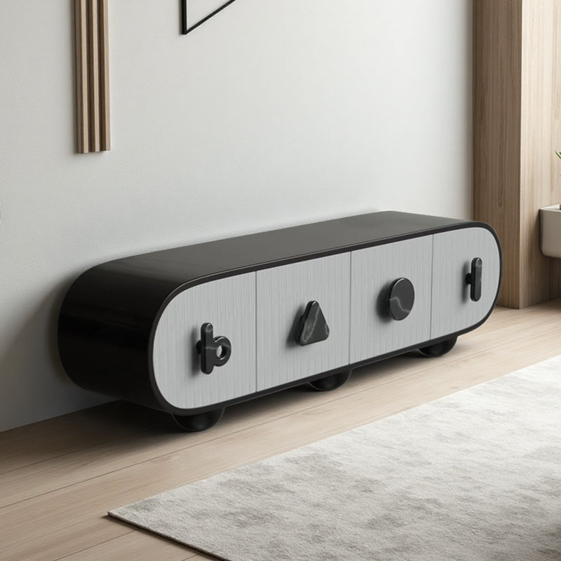Meuble télé moderne, simple et tendance, Noir