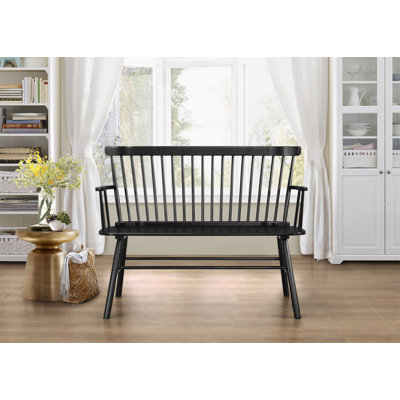 Chaise en bois noir 1pc