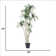 74" Artificial Yucca Tree in Plastic Pot