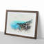 Skyline of Monte Carlo in Monaco in Abstract - Picture Frame Graphic Art Print-55739647-55739648
