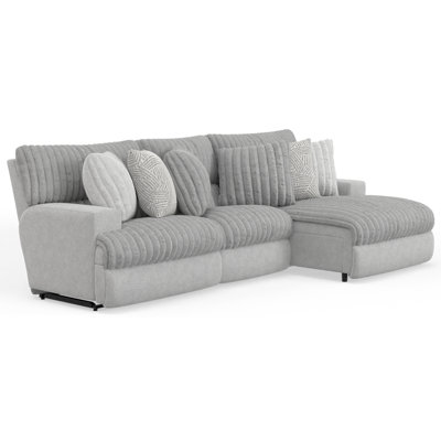 Ziera Upholstered Power Reclining L-Shaped Sectional