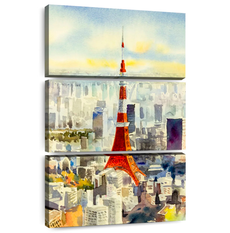Masam Japan's Famous Tokyo Tower, 74" H x 48" W