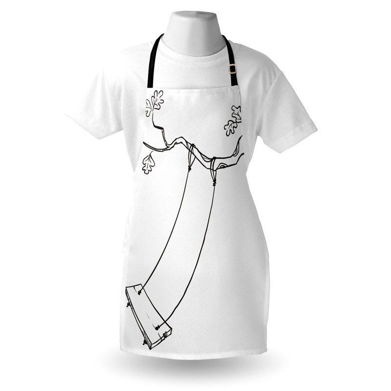 No Pattern Bib Apron