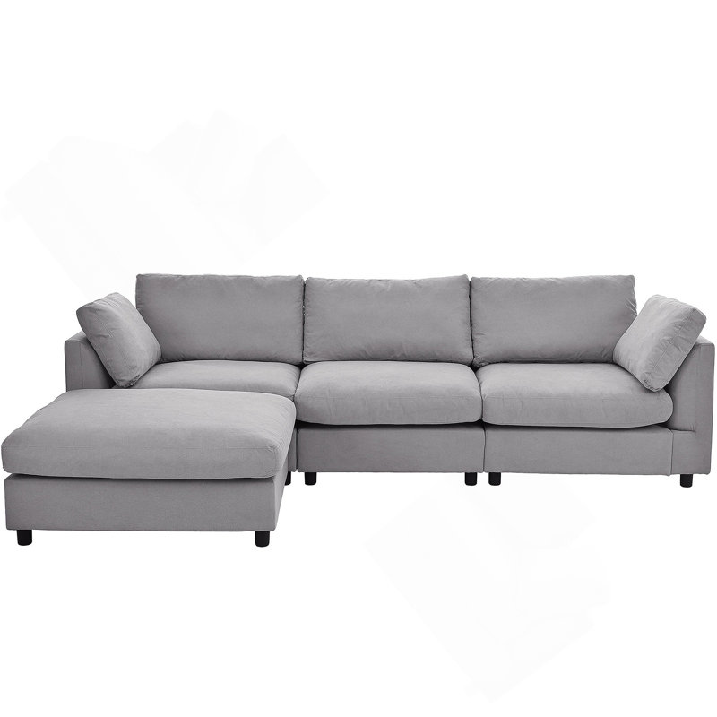 Canapé modulaire convertible Upholstery, canapé en L avec méridienne réversible