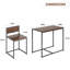 Ensemble de table de cuisine 3 pièces, table de salle à manger rectangulaire avec deux chaises, peu encombrante et durable pour les maisons modernes