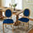 Amando 19.7" H Tufted Velvet Side Chair With Nailhead Trim Decor King Louis Back Solid Wood Dining Chairs-507794137-526479939