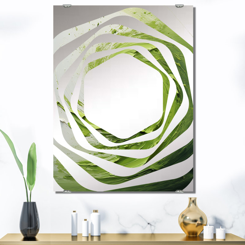 Varastad - Miroir mural à spirales abstraites MIR138007, 40 po x 30 po