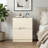 Modern 2-Drawer Nightstand with Cutout Handle，Set of 2-229998127