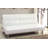 Perz Twin 70" Wide Faux Leather Tufted Back Convertible Sofa-23843738