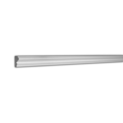 RPS-4410 1.62'' H x 96'' W x 0.5'' D Plastic Chair Rail