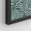 Motif botanique abstrait bleu sarcelle et gris, art moderne pour la chambre à coucher-97770216-97770217