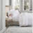 Cooling Cotton Blend Queen Sheets & Pillowcases, White Sateen for Home