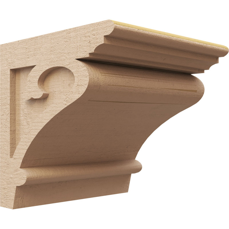 Bois de cèdre brut Mayflower TimberThane Corbel, apprêté brun clair, H 12 po x l 12 po x P 12 po