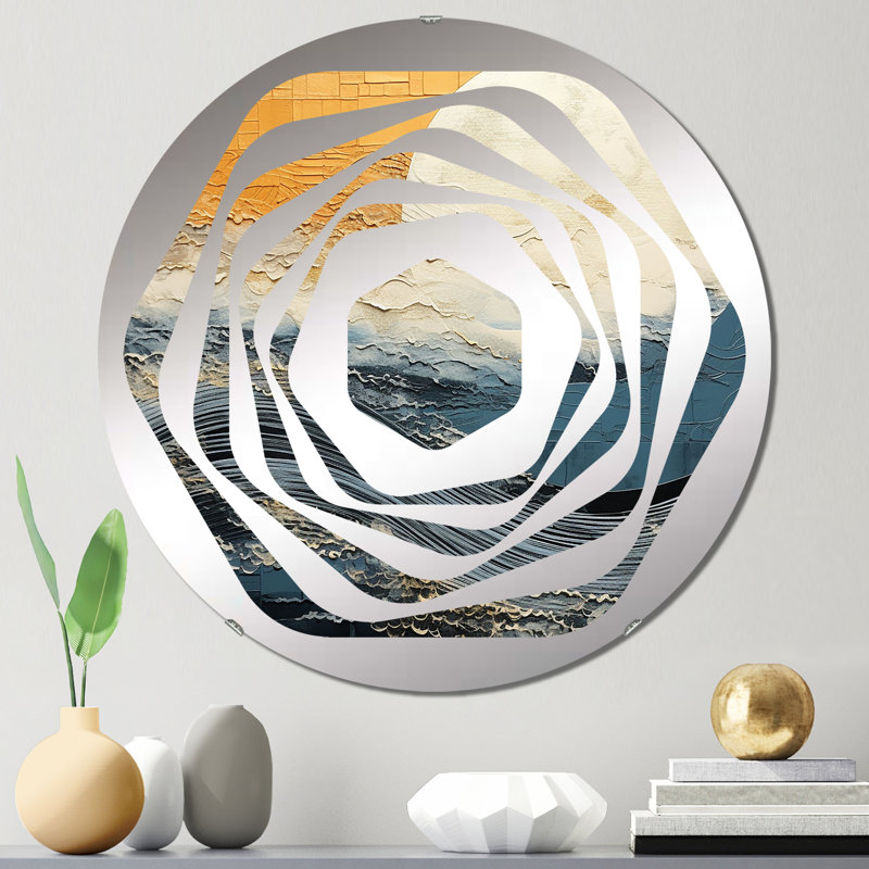 Stendhal - Miroir décoratif Amorphe, 23,6 po x 23,6 po