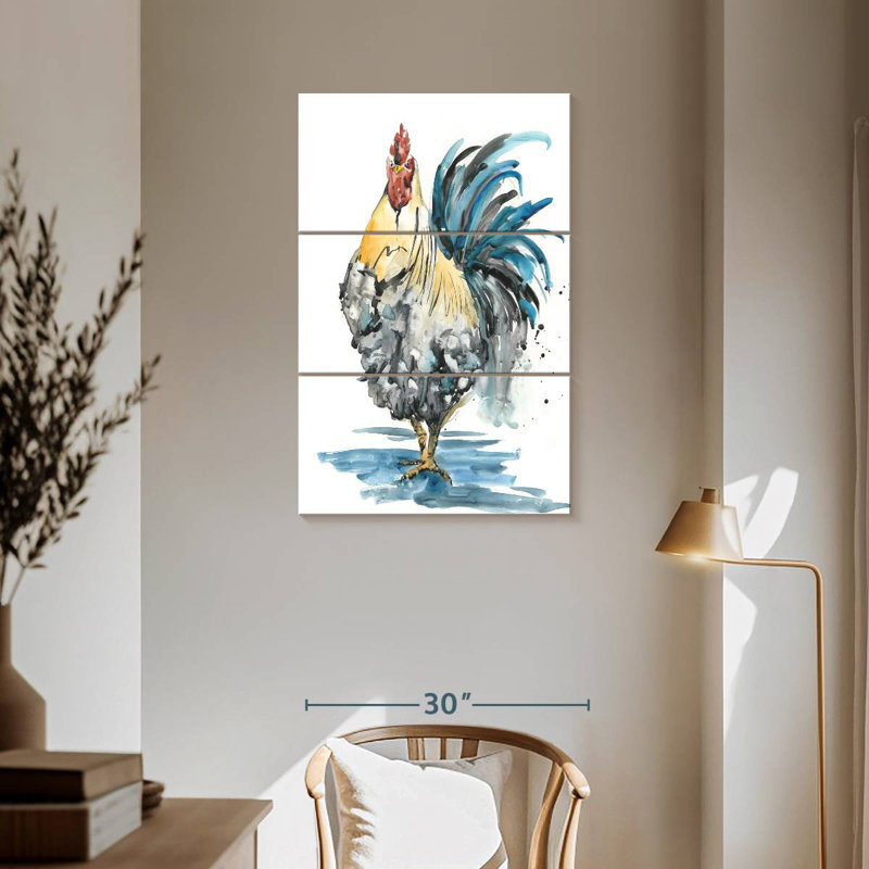 Brampt Rooster Splash II, 57" H x 36" W