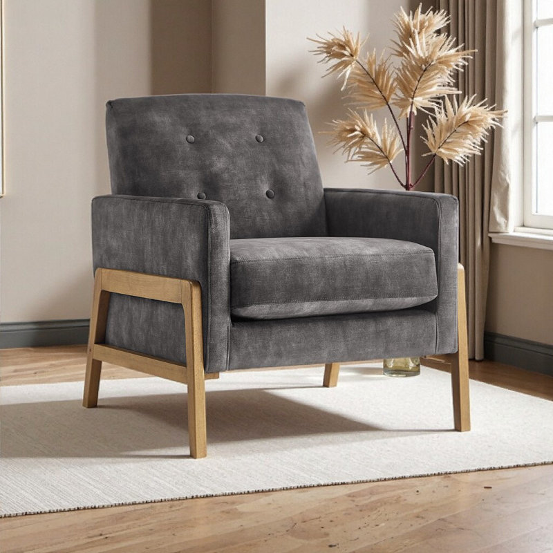 Élégante chaise d'appoint capitonnée avec un confort moelleux et une durabilité commerciale pour une décoration intérieure intemporelle